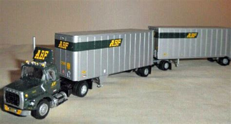 Abf Ford Lts 9000 Truck Tractor And 28 Doubles Diecast Trucks Diecast