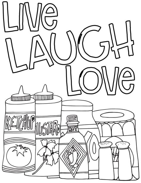 Find cute pages to color that your kid will love. LIVE LAUGH LOVE - Free Coloring Page | Love coloring pages ...