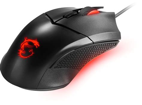 Msi Clutch Gm08 Wired Gaming Mouse Usb20 Red Led Lighting Weight