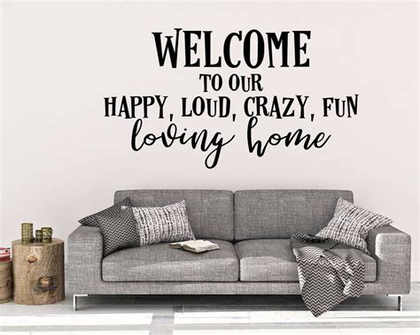 Welcome To Our Home Wall Decal Welcome Wall Decal Home Decor