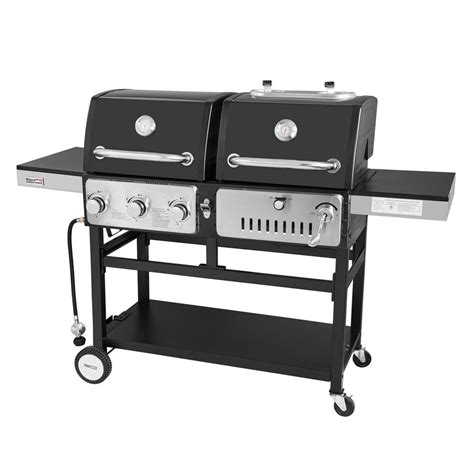 Top 5 best gas charcoal combo grills reviewed. Blackstone 28 in. 2-Burner Propane Gas Grill in Black with ...