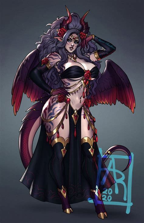 ADOPT Rose Succubus By Akira Raikou On DeviantArt Akira Fantasy Art Women Digital Artist