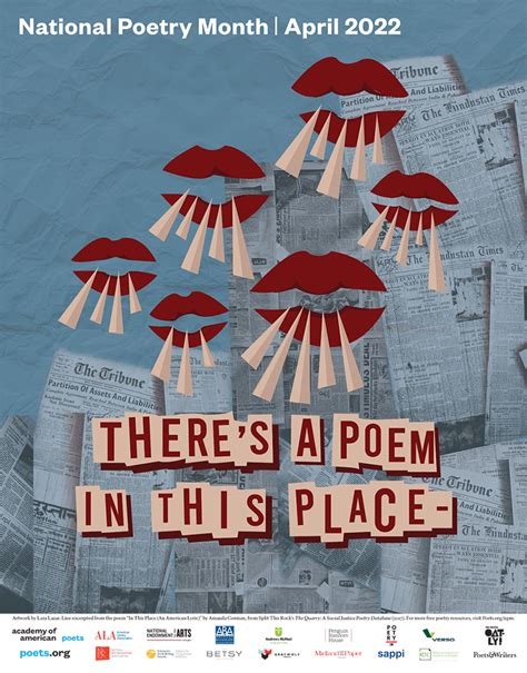 Get The Official Poster Academy Of American Poets Poetry Month