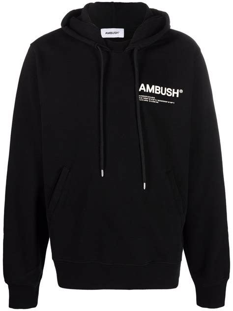 Ambush Logo印花连帽衫 Farfetch