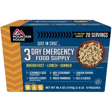 This will give you a good place to. Mountain House Just In Case...® 3-Day Emergency Food ...