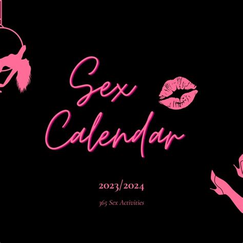Sex Calendar Etsy