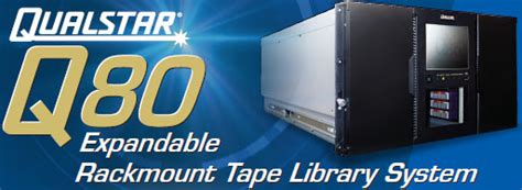 Qualstar Q80 Scalable Rackmount Tape Library Solution 80 Slot Lto 7
