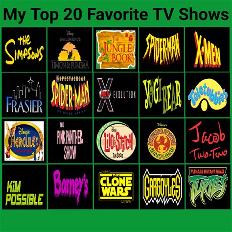 My Top 20 Favorite Tv Shows By Benhughes14 On Deviantart