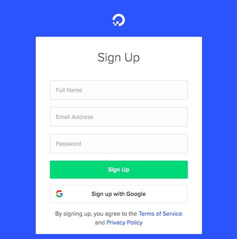 How To Create A New Account With Digitalocean