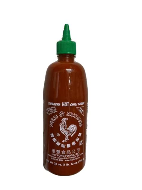 28 Oz Huy Fong Sriracha Hot Chili Sauce ~ 28 Oz Bottles ~ 1 Pack ~ Exp May 2025 33 99 Picclick
