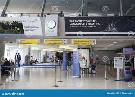 Inside Of British Airways Terminal 7 At Jfk International Airport In