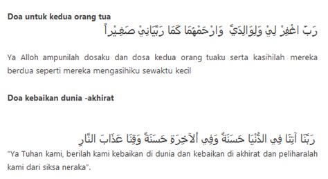 Kumpulan Doa Doa Harian Islam Bahasa Arab, Latin dan Artinya | Arti Dan