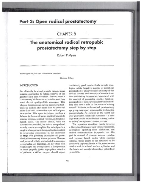 Pdf The Anatomical Radical Retropubic Prostatectomy Step By Step