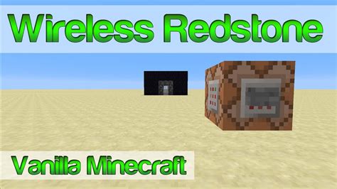 Wireless Redstone In Vanilla Minecraft W A Youtube
