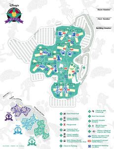 The grounds are broken into eleven buildings and two pools. Walt Disney World maps for theme parks, resorts ...