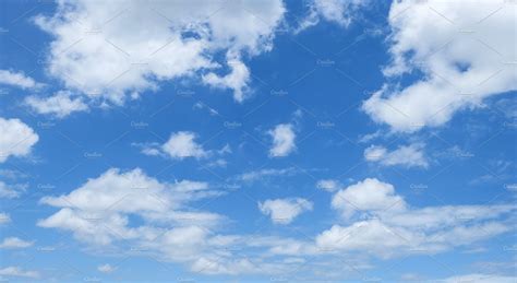 Blue Sky With Cloud Background High Quality Nature Stock