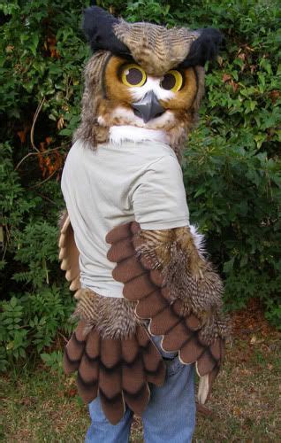 Great Horned Owl Costume Finished How Do You Make Those Animal