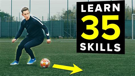 1 Hour Of Tutorials Learn 35 Football Skills Youtube