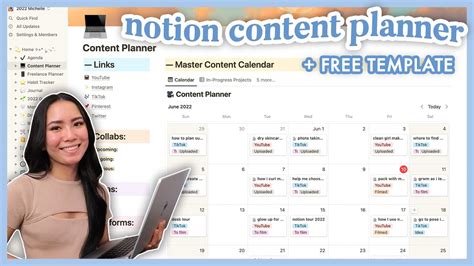 How To Use Notion 💻💡 Content Calendar Notion Tutorial Free Template