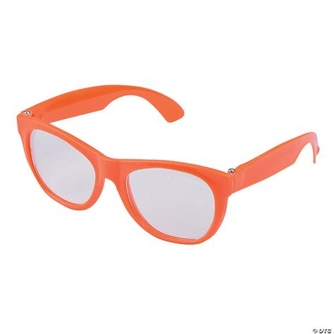 Orange Clear Lens Glasses 12 Pc Oriental Trading