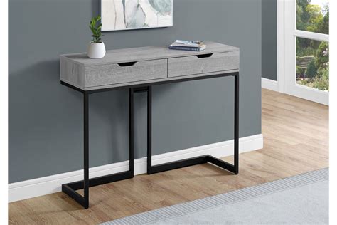 Ideal value is offered in comparison to other pieces. Grey Contemporary Hall Console Table with Storage by Monarch
