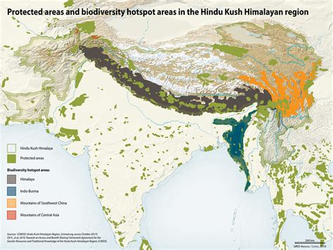 Protected Areas And Biodiversity Hotspot Areas In The Hindu Kush