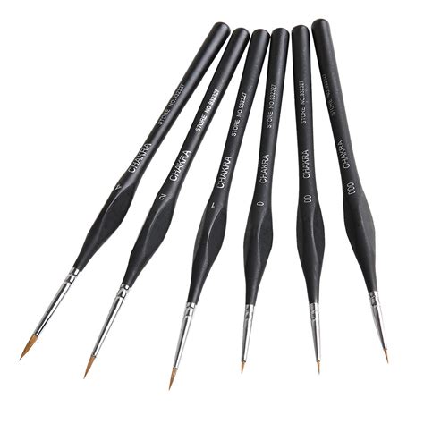 6 Pcs Fine Art Brushes Precision Paint Brush Set Detail Art Painting