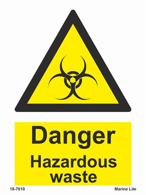 Hazard Sign Danger Hazardous Waste Products Traconed