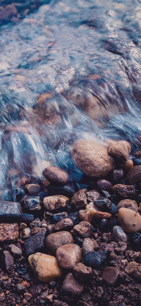 Stone Blue Washed River Iphone X Wallpapers Free Download