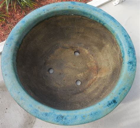 Included are seasonal flowering and green plants, therefore they will vary throughout the year. Chinese Ceramic Large Garden Planter at 1stDibs