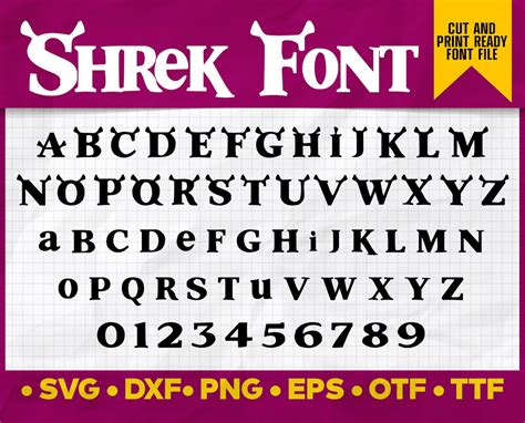 Shrek Font Shrek Monogram Svg Shrek Font Ttf Shrek Svg Etsy Israel My Xxx Hot Girl