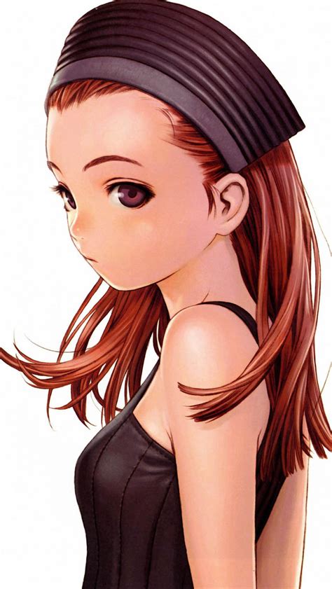 Image Anime Girl With Long Brown Hair And Brown Eyes
