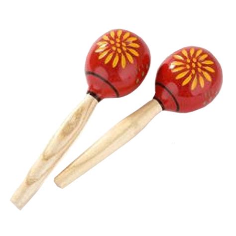 Disc Percussion Plus Pp537 Wooden Maracas Red At Gear4music