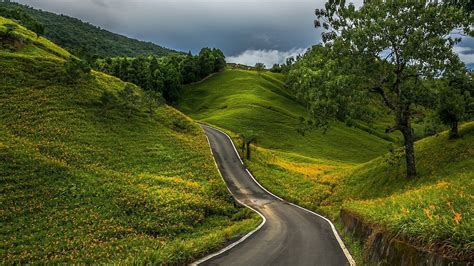 Road For Large Desktop 1920x1080 Landscape Wallpaper Nature