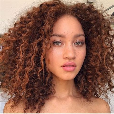 However, as little as five years ago, red was. curly hair of girls | Hair color auburn, Curly hair styles ...