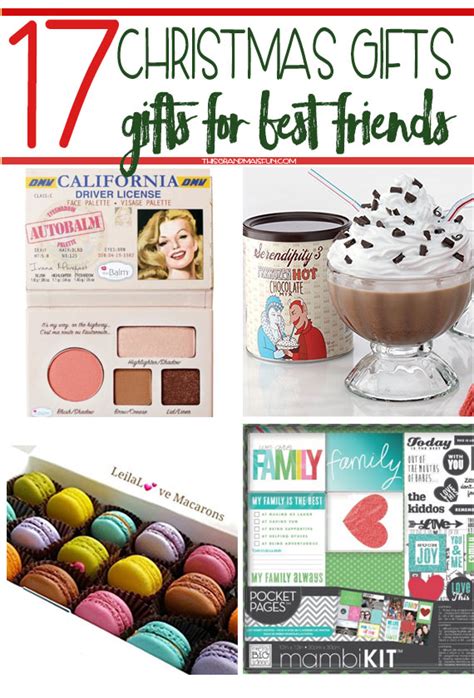 20 best friend gifts that are equally thoughtful and awesome. 17 Christmas Gifts for Best Friends - TGIF - This Grandma ...