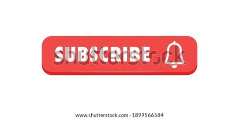Subscribe Button Bell Icon Stock Vector Royalty Free 1899566584
