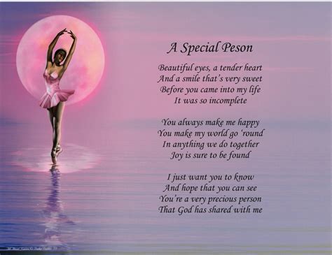 Personalized Poem A Special Person Etsy
