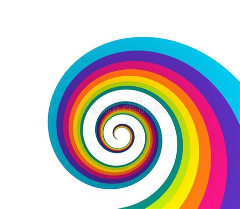 Rainbow Spiral Stock Illustration Illustration Of Curve 20382473