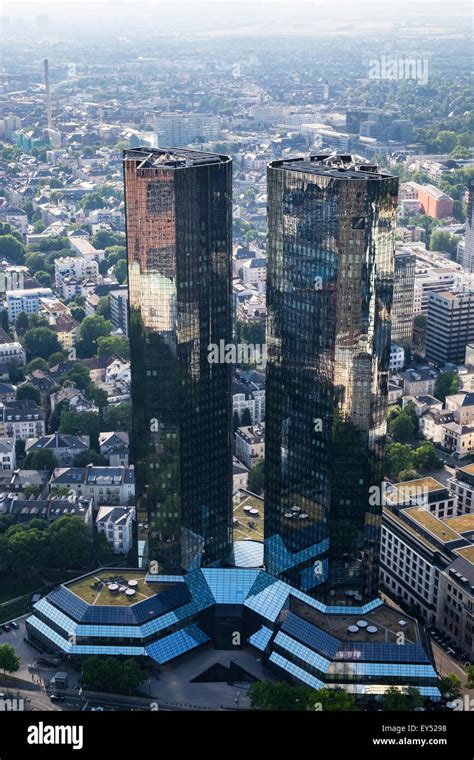 Deutsche Bank Torres Gemelas Vista Desde La Torre Principal Frankfurt