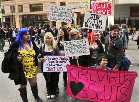 Protestors Take To Streets In Toronto Slut Walk Amusing Planet