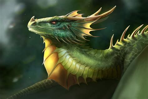 Artstation Green Dragon