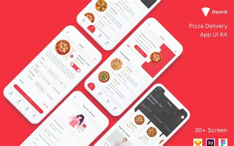 Pizza Delivery App Ui Kit 154215 Templatemonster