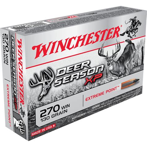 Bullseye North Winchester Deer Season Xp 270 Win 130gr Extreme Point
