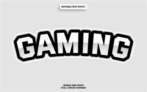 Gaming Text Style Editable Font Effect Premium Vector