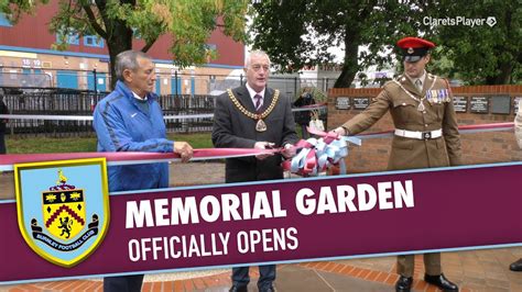 Turf Moor Memorial Garden Opening Ceremony Youtube