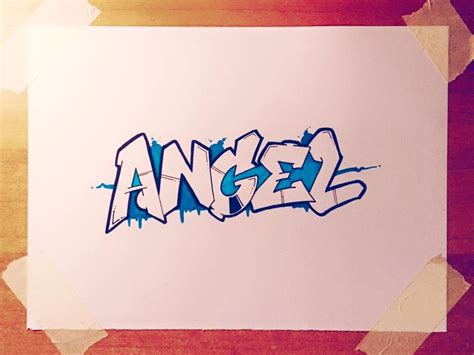 How To Draw Angel In Graffiti Letters Youtube