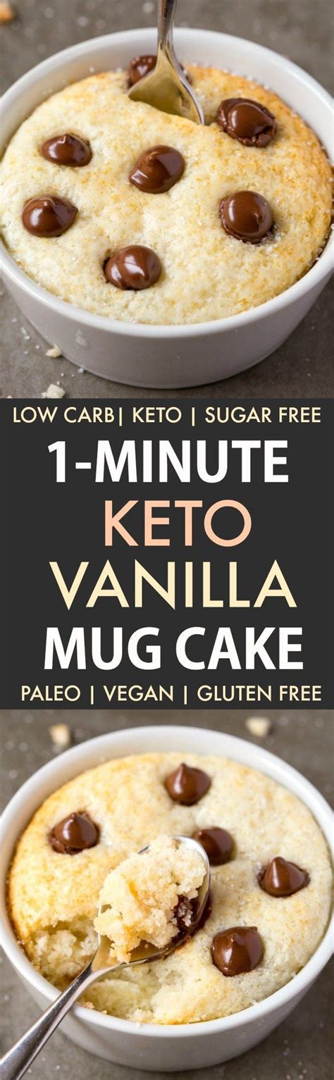 Vanilla mug cake tastes better from scratch. Healthy 1 Minute Keto Vanilla Mug Cake | Recipe | Mug recipes, Low carb sweets, Protein mug cakes