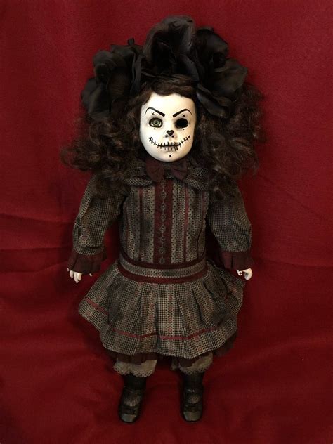 Ooak X Large One Eye Stitches Girl Creepy Horror Doll Art By Christie