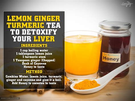 Lemon Ginger Turmeric Tea To Detoxify Your Liver Lemon Detox Water